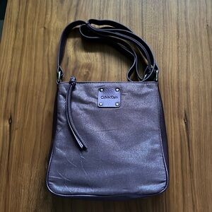 Purple Calvin Klein Crossbody Bag/Purse